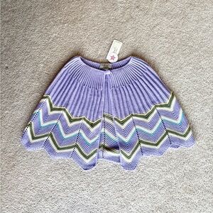 NWT Clothing Co Vintage Purple Striped Knit Shall